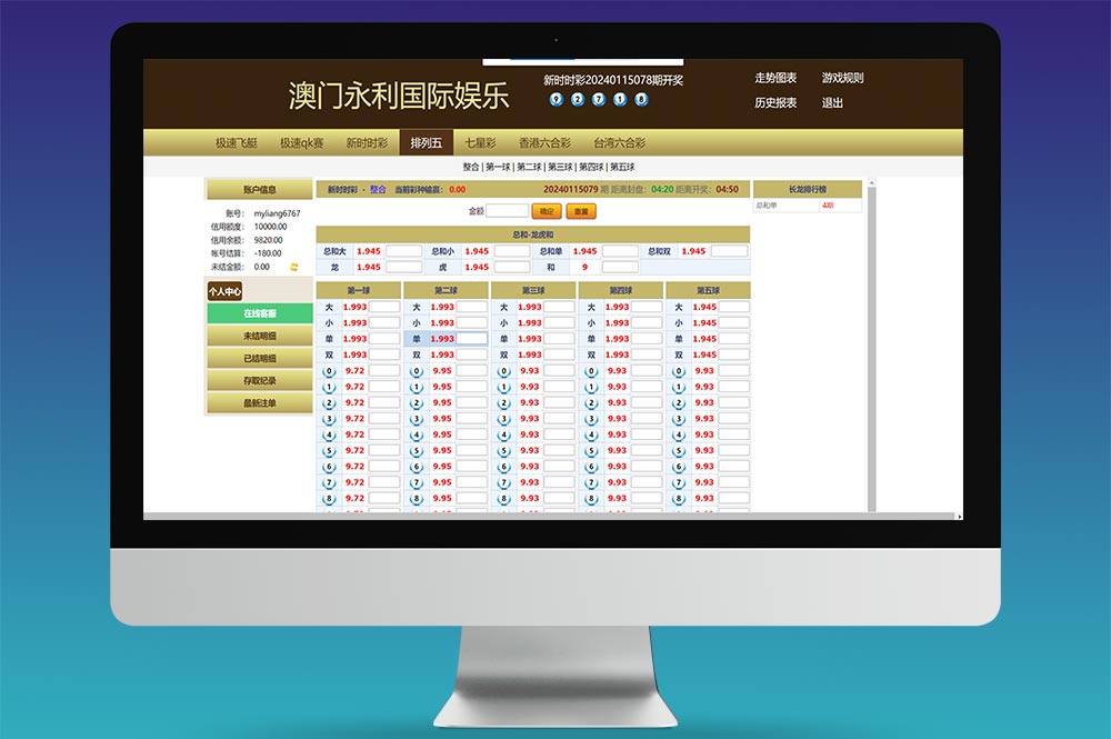 天恒二开信誉盘系统源码/信用盘彩票源码/六合彩/七星彩/现金盘口/完整运营版